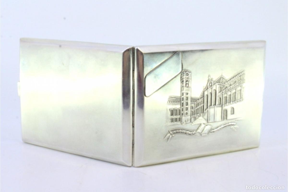 Antig&uuml;edades: Caja de cigarrillos, plateada - Foto 2