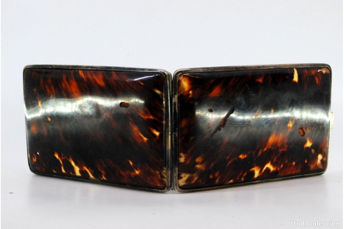 Antig&uuml;edades: Caja de cigarrillos, plateada - Foto 4