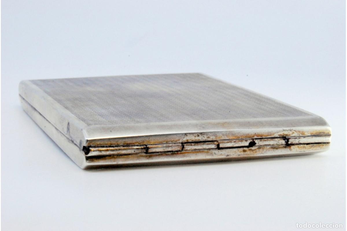 Antig&uuml;edades: Caja de cigarrillos, plateada - Foto 4