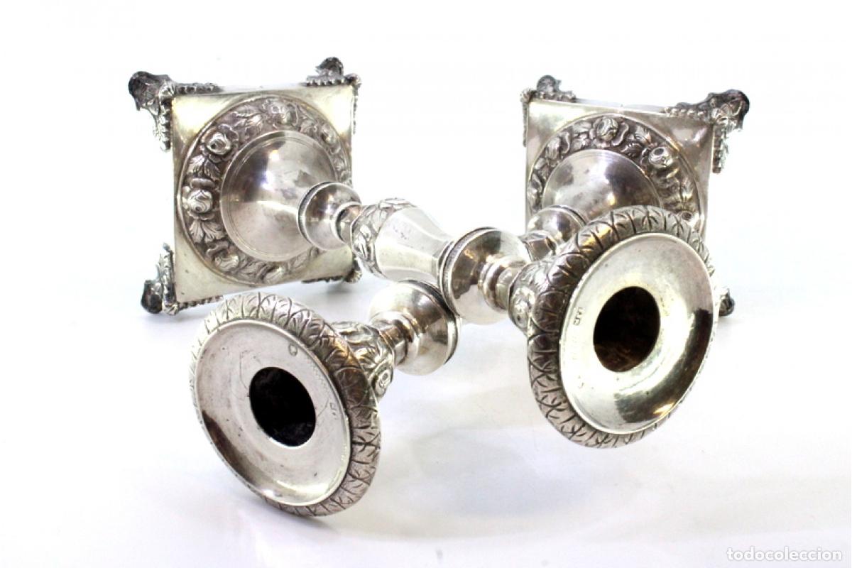 Antig&uuml;edades: Candelabros de plata - Foto 2