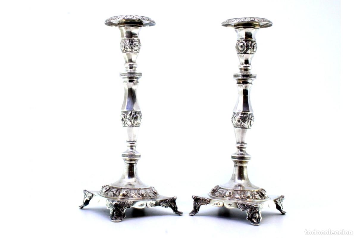 Antig&uuml;edades: Candelabros de plata - Foto 3