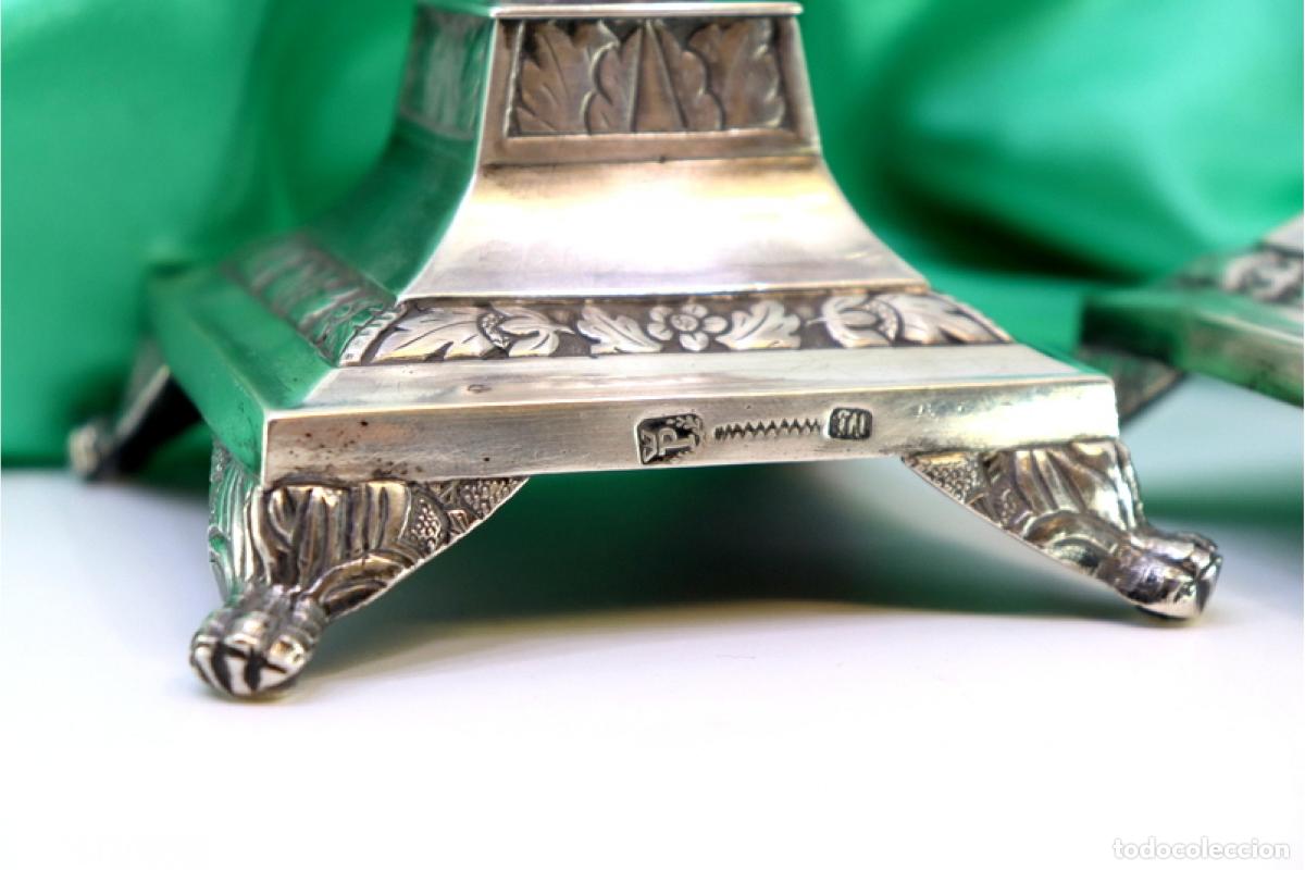 Antig&uuml;edades: Candelabros de plata - Foto 3