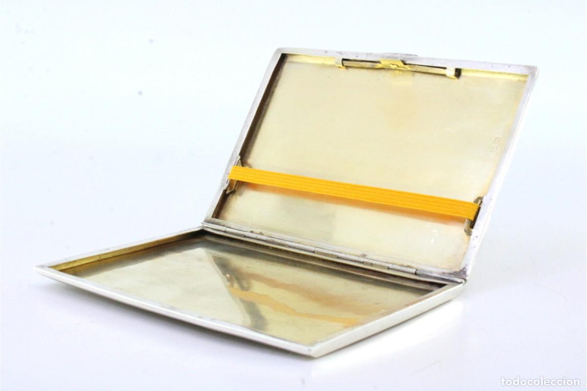 Antig&uuml;edades: Caja de cigarrillos, plateada - Foto 2