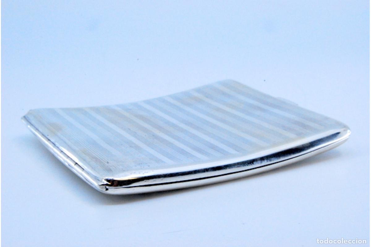 Antig&uuml;edades: Caja de cigarrillos, plateada - Foto 3