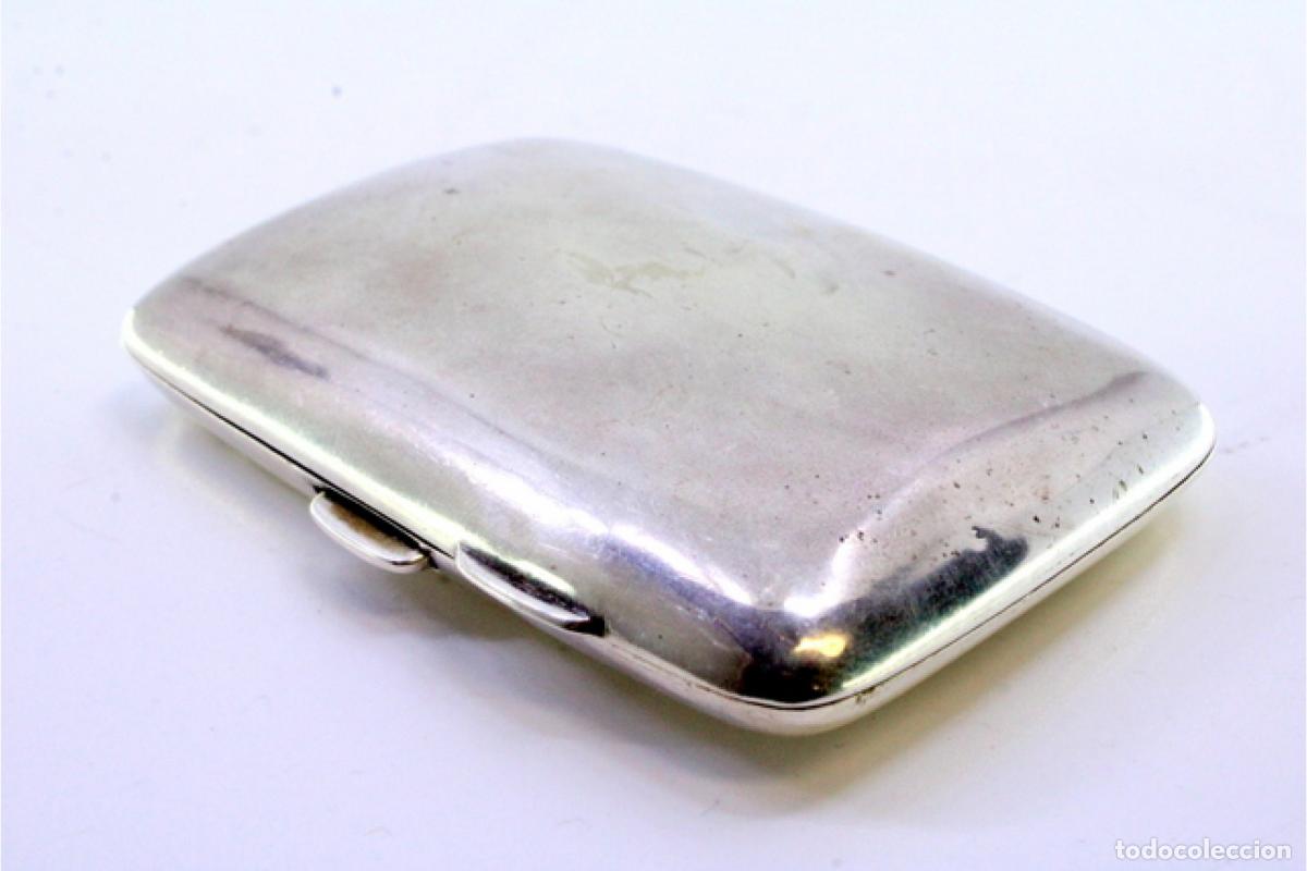 Antig&uuml;edades: Caja de cigarrillos, plateada - Foto 2