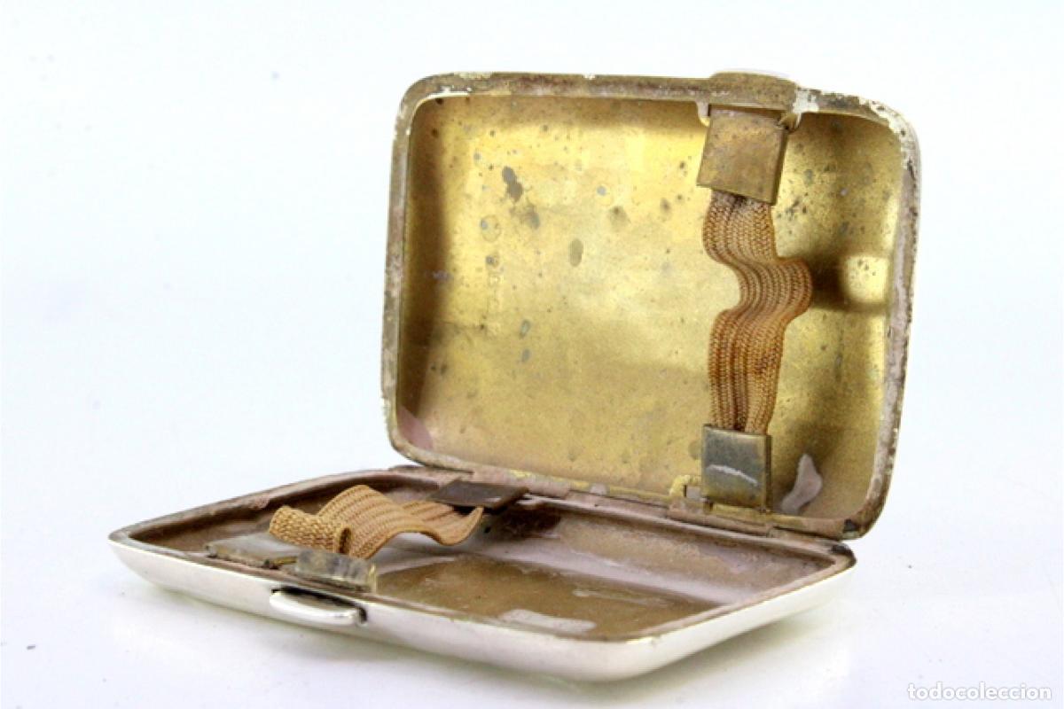 Antig&uuml;edades: Caja de cigarrillos, plateada - Foto 6