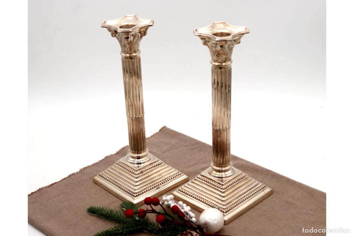 Antig&uuml;edades: Candelabros de plata - Foto 1