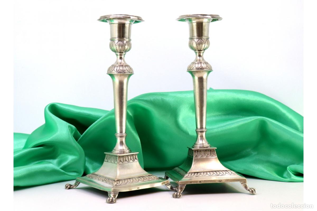 Antig&uuml;edades: Candelabros de plata - Foto 1