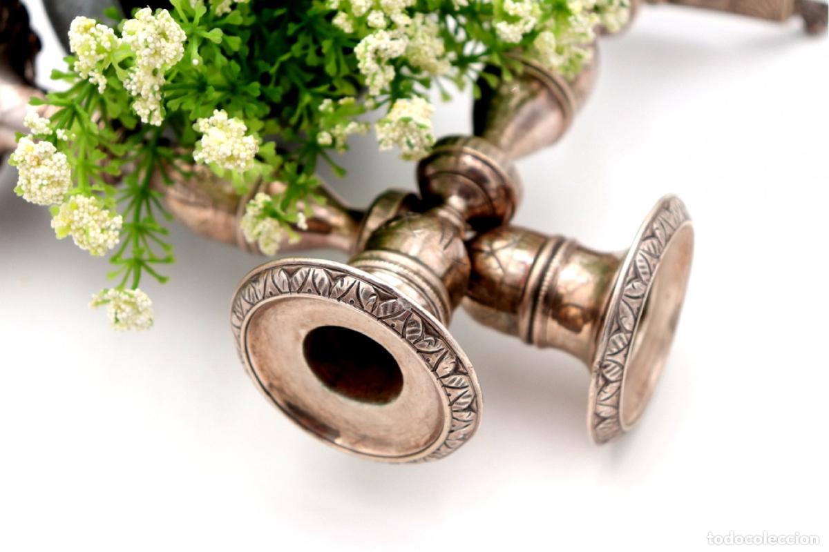 Antig&uuml;edades: Candelabros de plata - Foto 3
