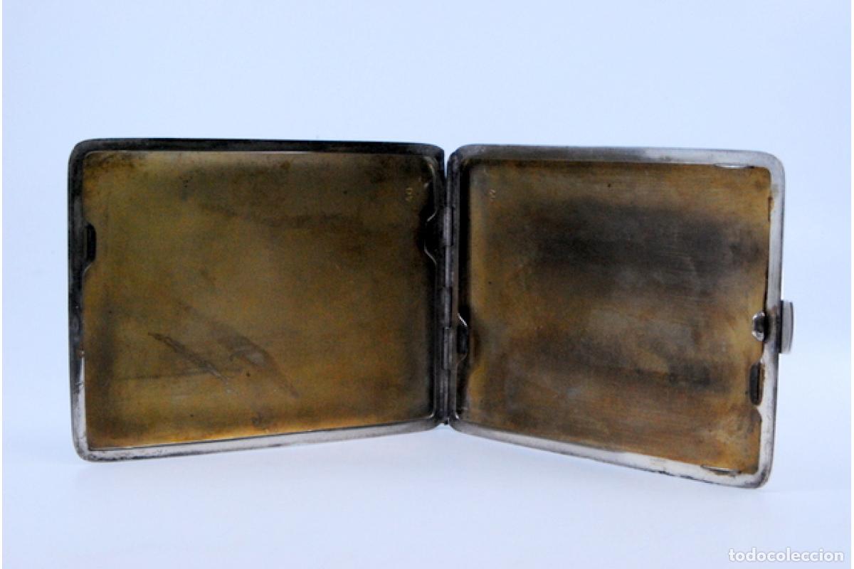 Antig&uuml;edades: Caja de cigarrillos, plateada - Foto 3