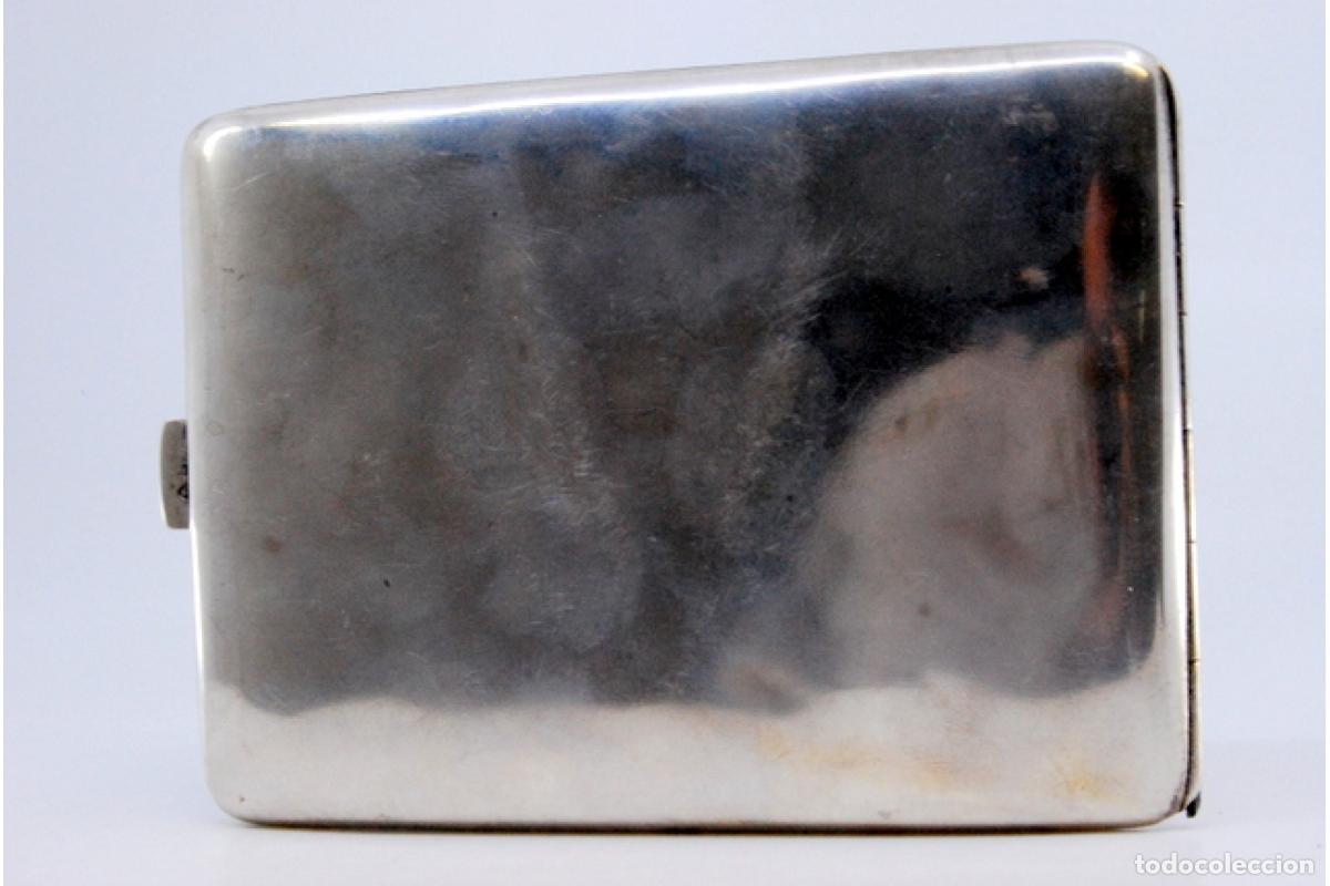 Antig&uuml;edades: Caja de cigarrillos, plateada - Foto 4