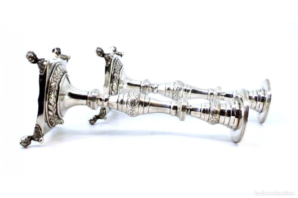 Antig&uuml;edades: Candelabros de plata - Foto 4