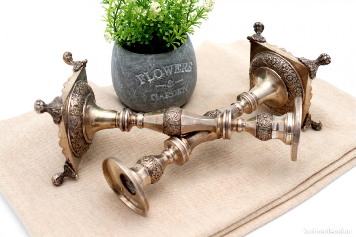 Antig&uuml;edades: Candelabros de plata - Foto 4