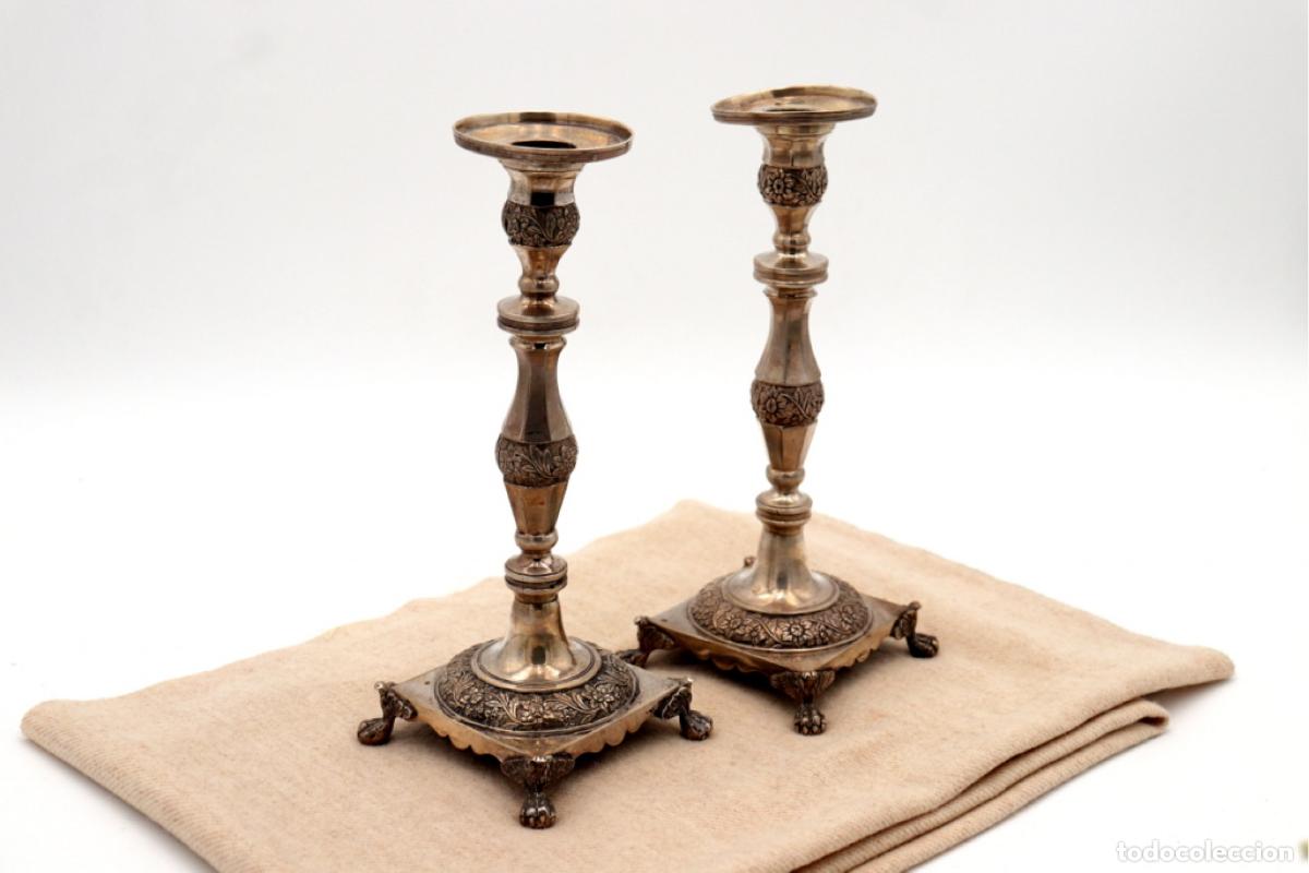 Antig&uuml;edades: Candelabros de plata - Foto 6
