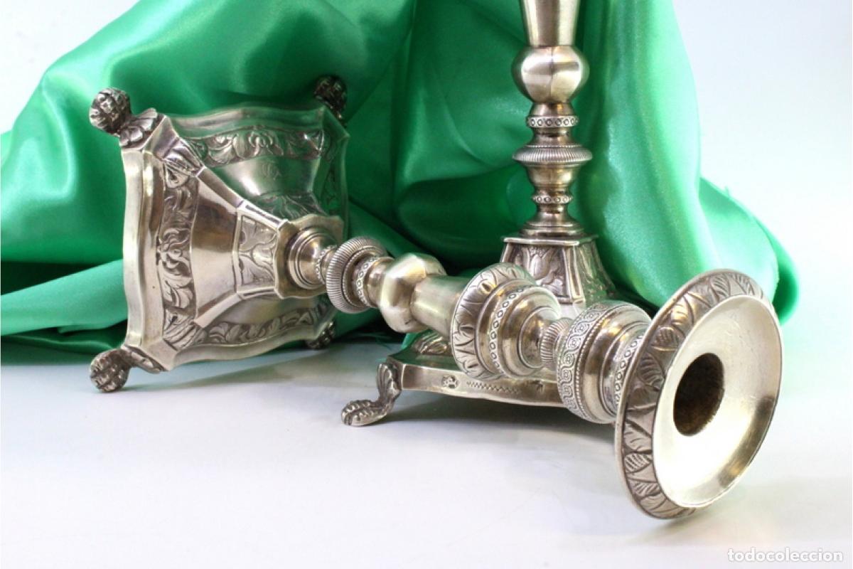 Antig&uuml;edades: Candelabros de plata - Foto 4