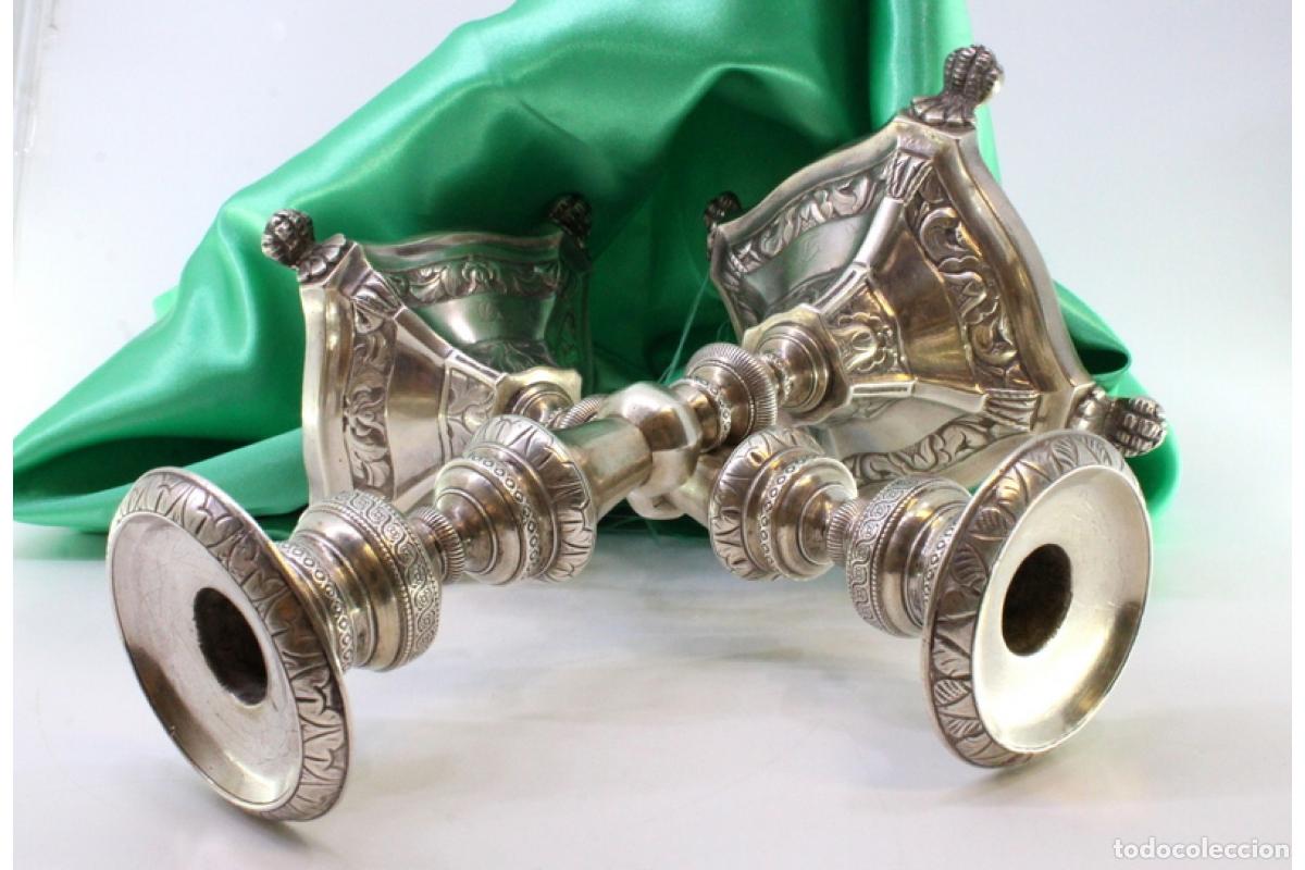 Antig&uuml;edades: Candelabros de plata - Foto 6