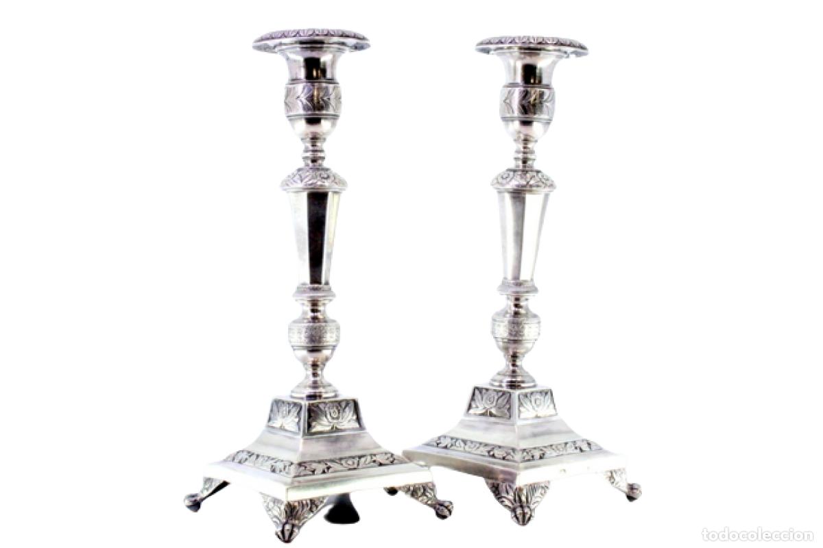 Antig&uuml;edades: Candelabros de plata - Foto 1