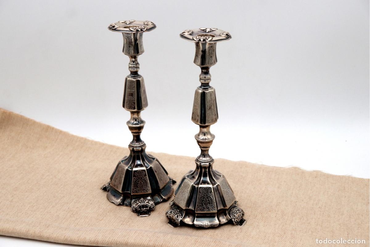 Antig&uuml;edades: Candelabros de plata - Foto 1
