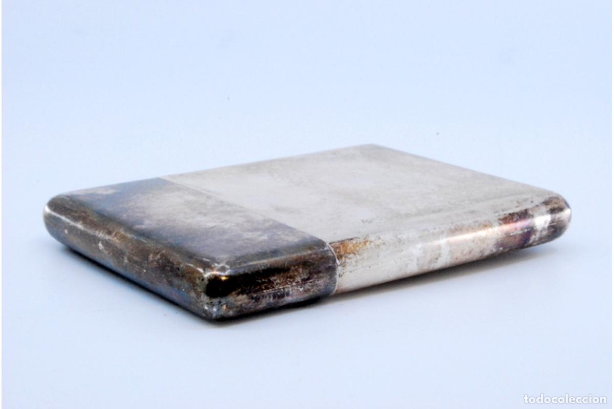 Antig&uuml;edades: Caja de cigarrillos, plateada - Foto 2