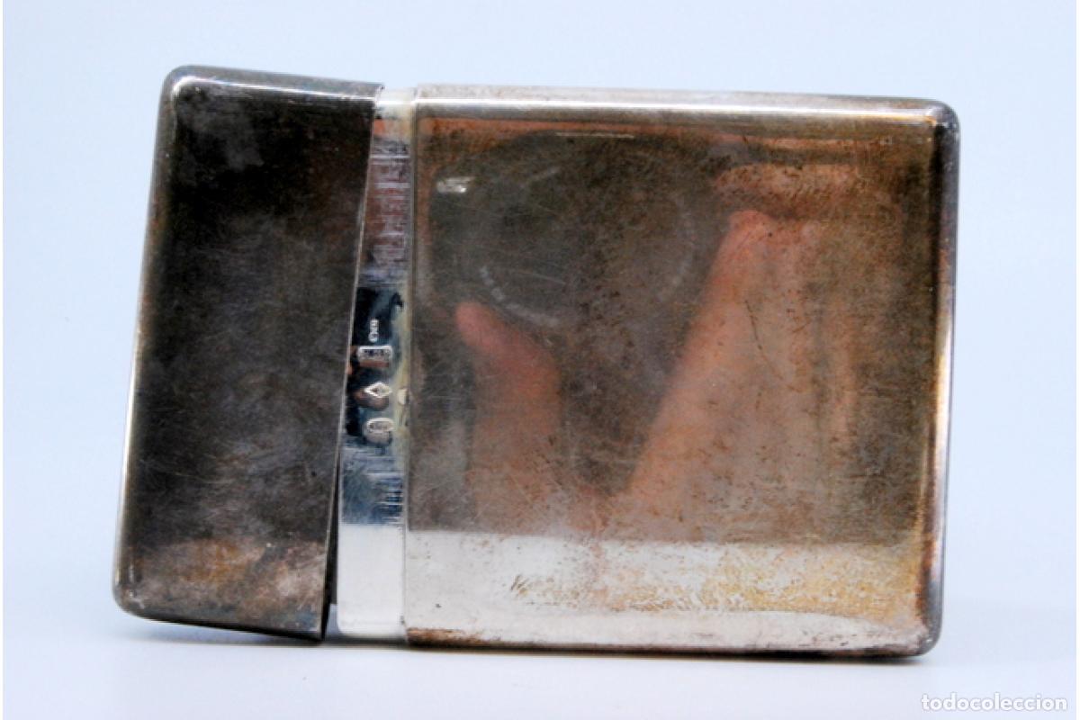 Antig&uuml;edades: Caja de cigarrillos, plateada - Foto 3