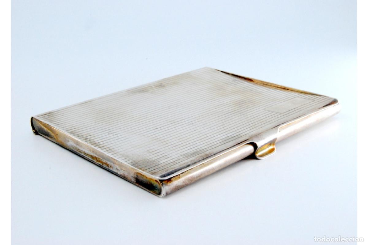 Antig&uuml;edades: Caja de cigarrillos, plateada - Foto 2