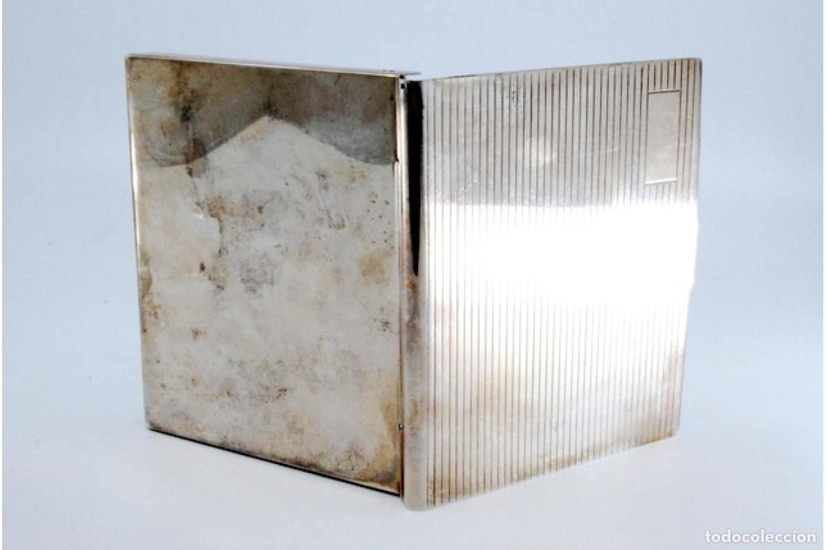 Antig&uuml;edades: Caja de cigarrillos, plateada - Foto 6