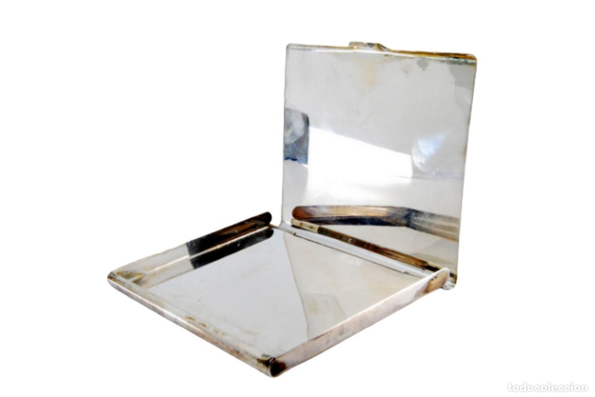 Antig&uuml;edades: Caja de cigarrillos, plateada - Foto 1