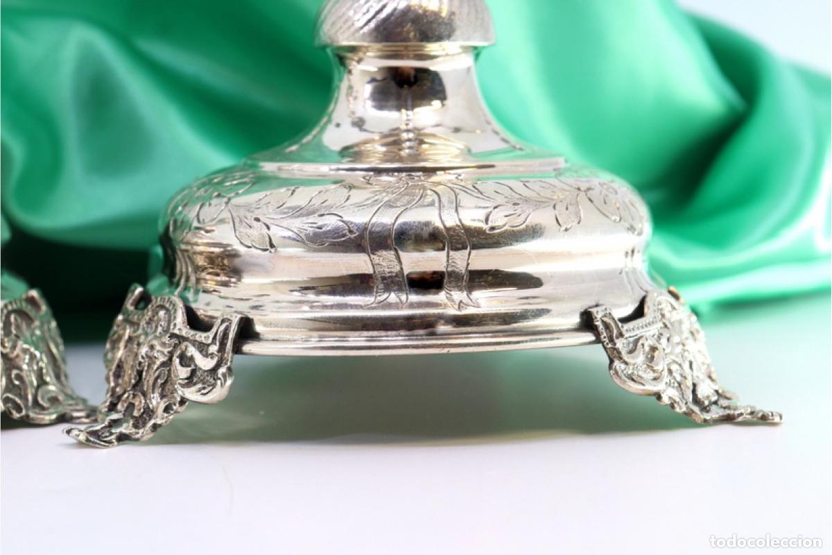 Antig&uuml;edades: Candelabros de plata - Foto 8