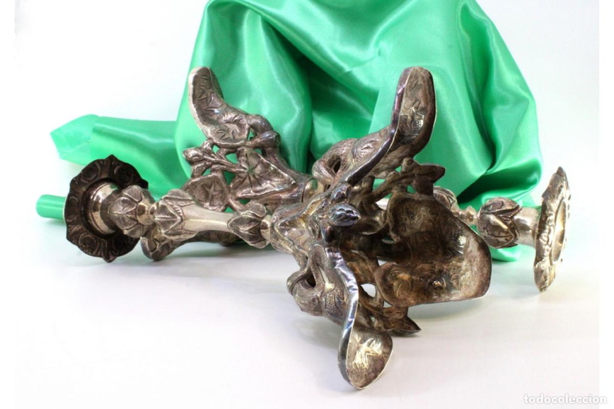 Antig&uuml;edades: Candelabros de plata - Foto 7