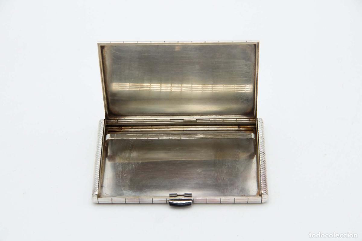 Antig&uuml;edades: Caja de cigarrillos, plateada - Foto 2
