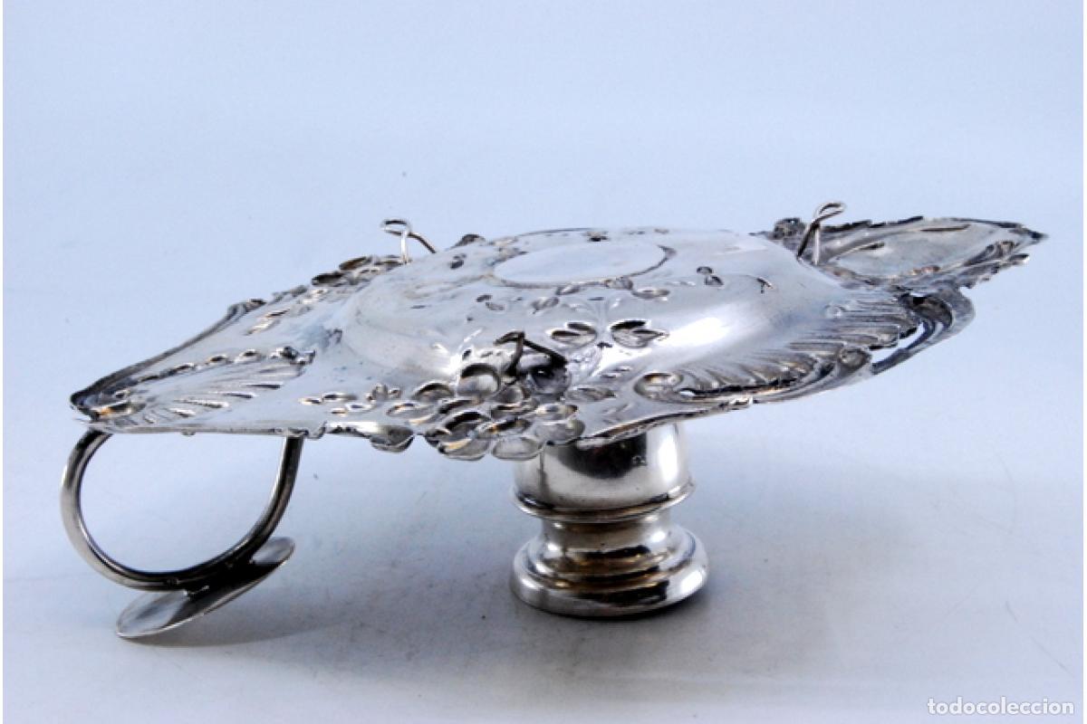 Antig&uuml;edades: Candelero de mano, en plata - Foto 6