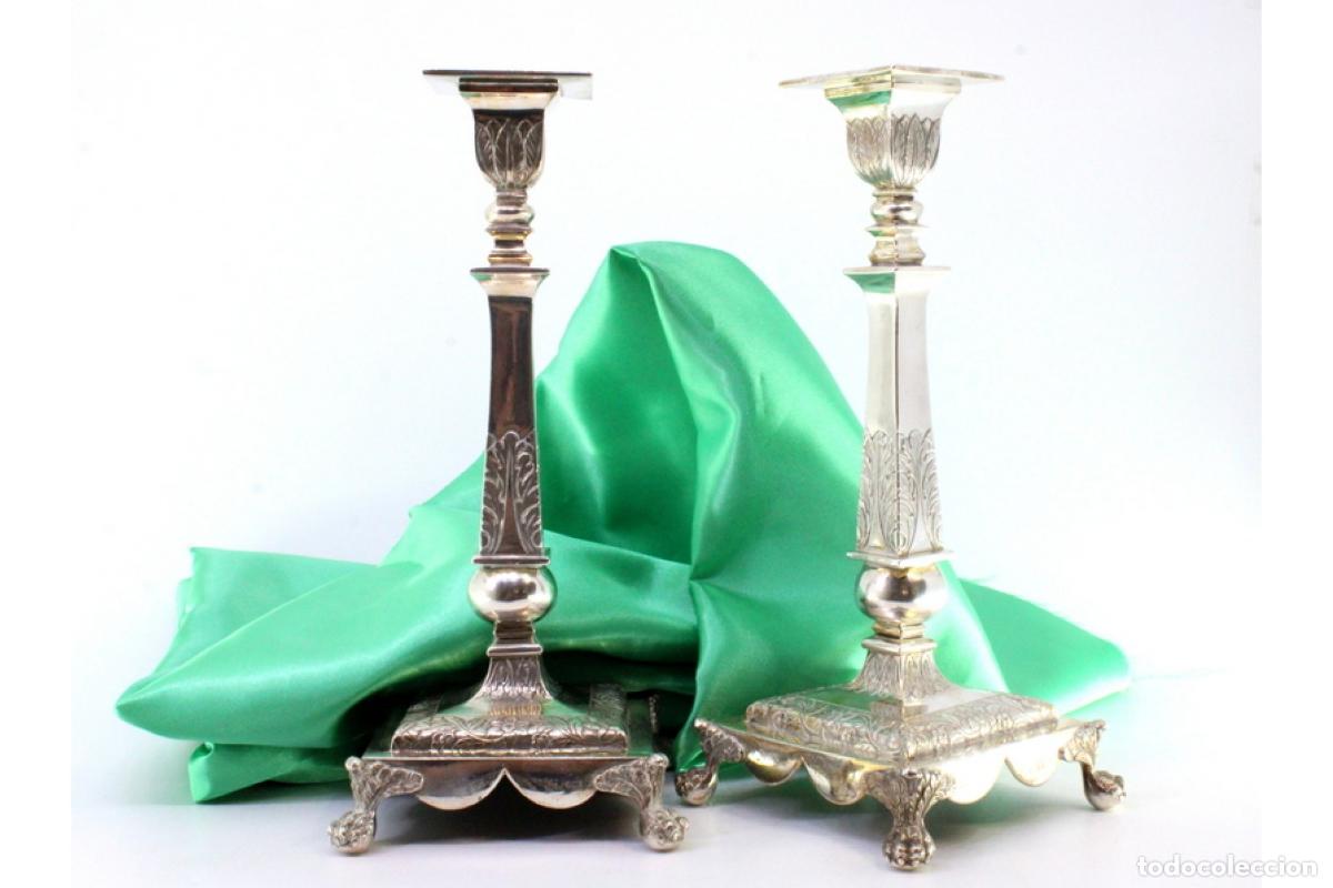 Antig&uuml;edades: Candelabros de plata - Foto 7