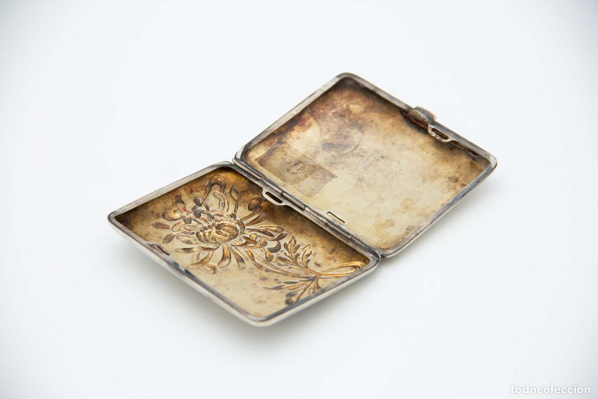 Antig&uuml;edades: Caja de cigarrillos, plateada - Foto 2