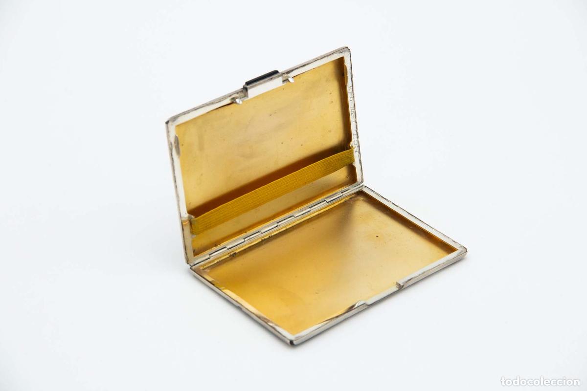 Antig&uuml;edades: Caja de cigarrillos, plateada - Foto 3