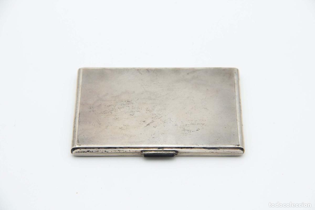 Antig&uuml;edades: Caja de cigarrillos, plateada - Foto 1