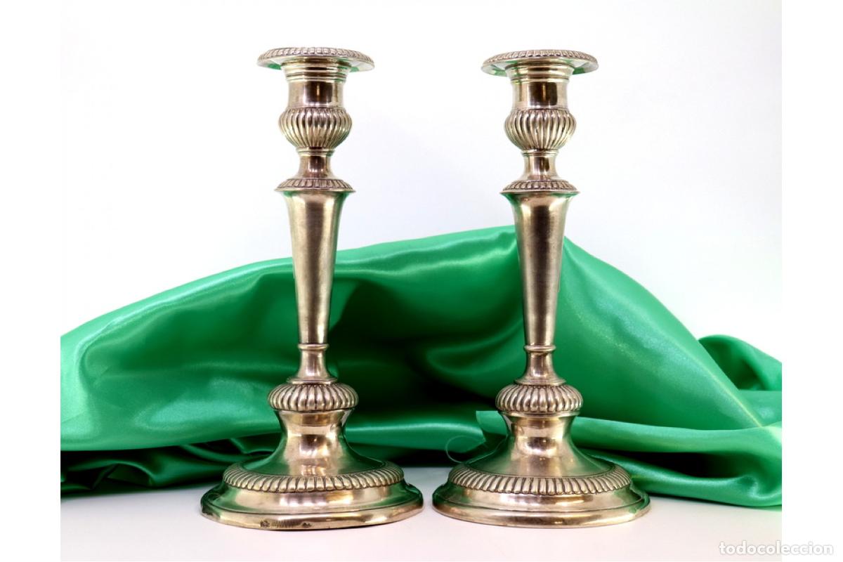 Antig&uuml;edades: Candelabros de plata - Foto 1