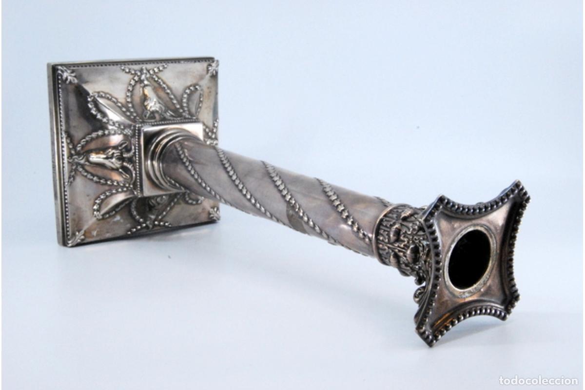 Antig&uuml;edades: candelabro de plata - Foto 3