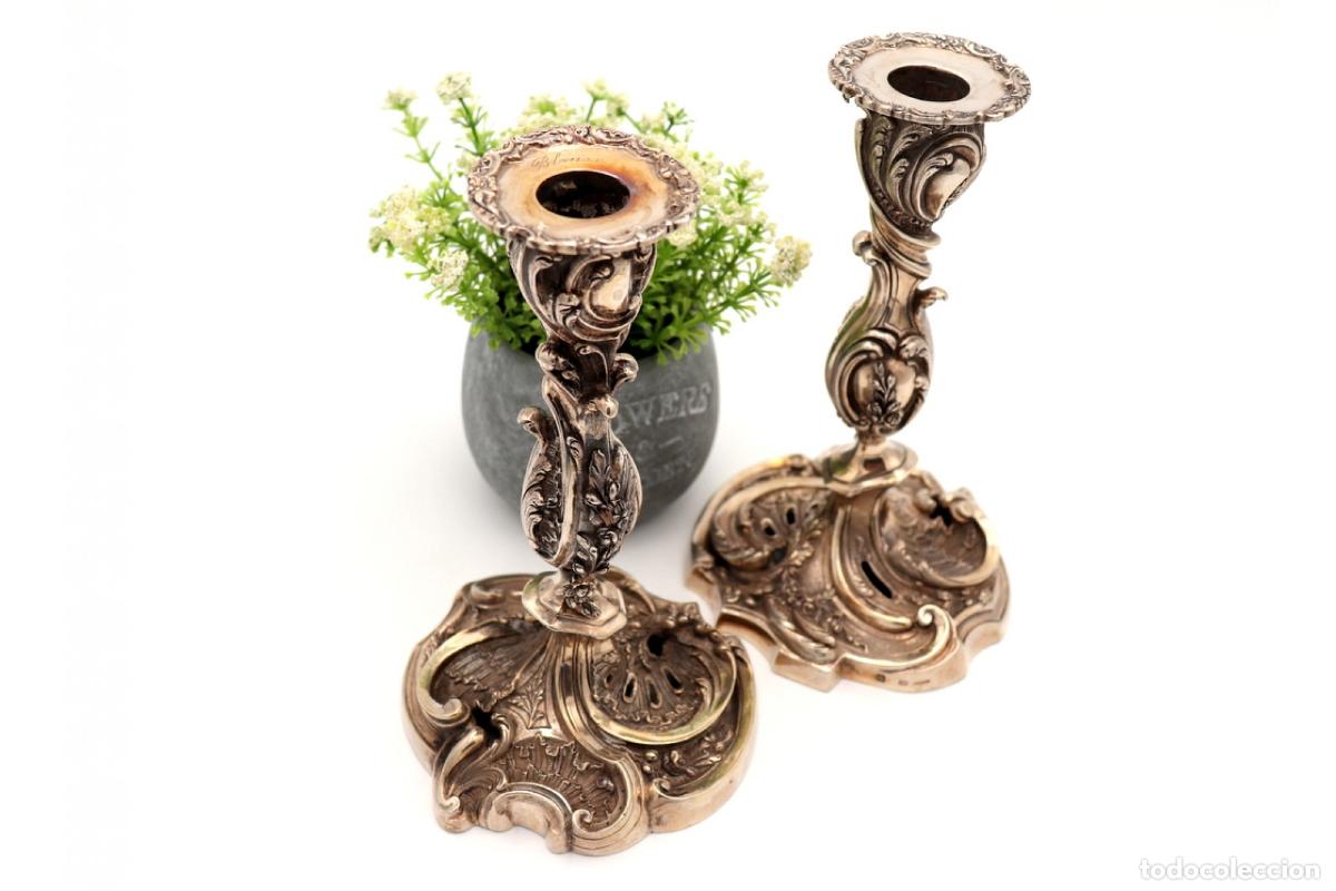 Antig&uuml;edades: Candelabros de plata - Foto 5