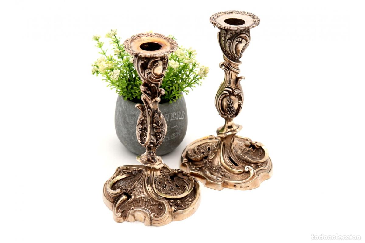 Antig&uuml;edades: Candelabros de plata - Foto 7