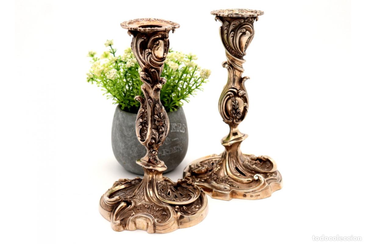 Antig&uuml;edades: Candelabros de plata - Foto 1