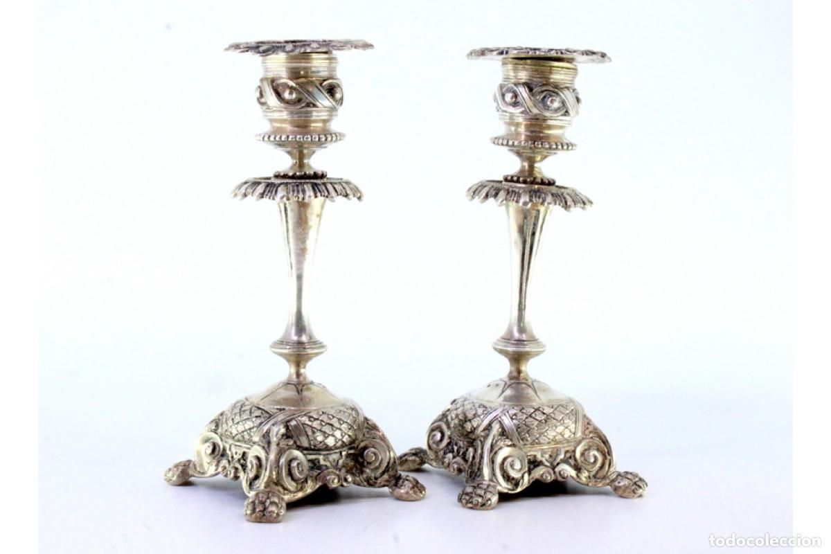 Antig&uuml;edades: Candelabros de plata - Foto 2