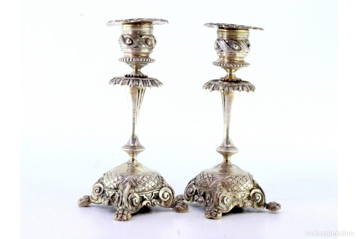 Antig&uuml;edades: Candelabros de plata - Foto 3