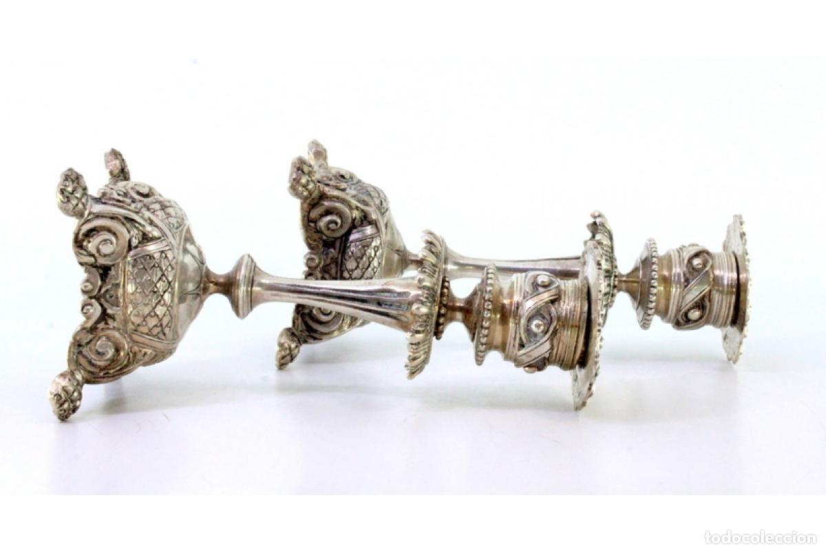 Antig&uuml;edades: Candelabros de plata - Foto 7