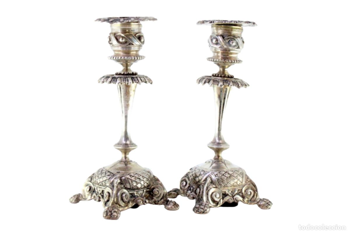 Antig&uuml;edades: Candelabros de plata - Foto 1