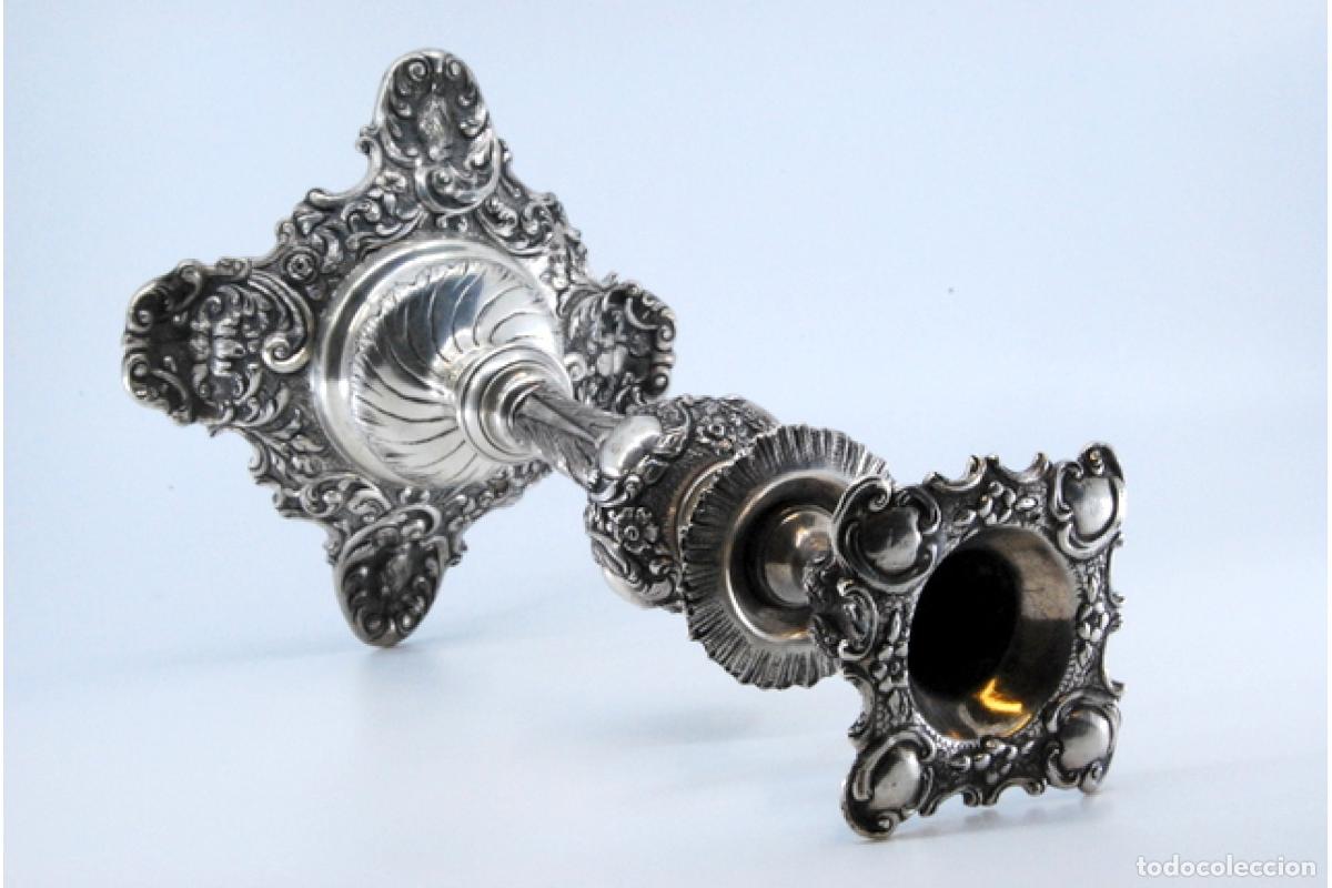 Antig&uuml;edades: candelabro de plata - Foto 3
