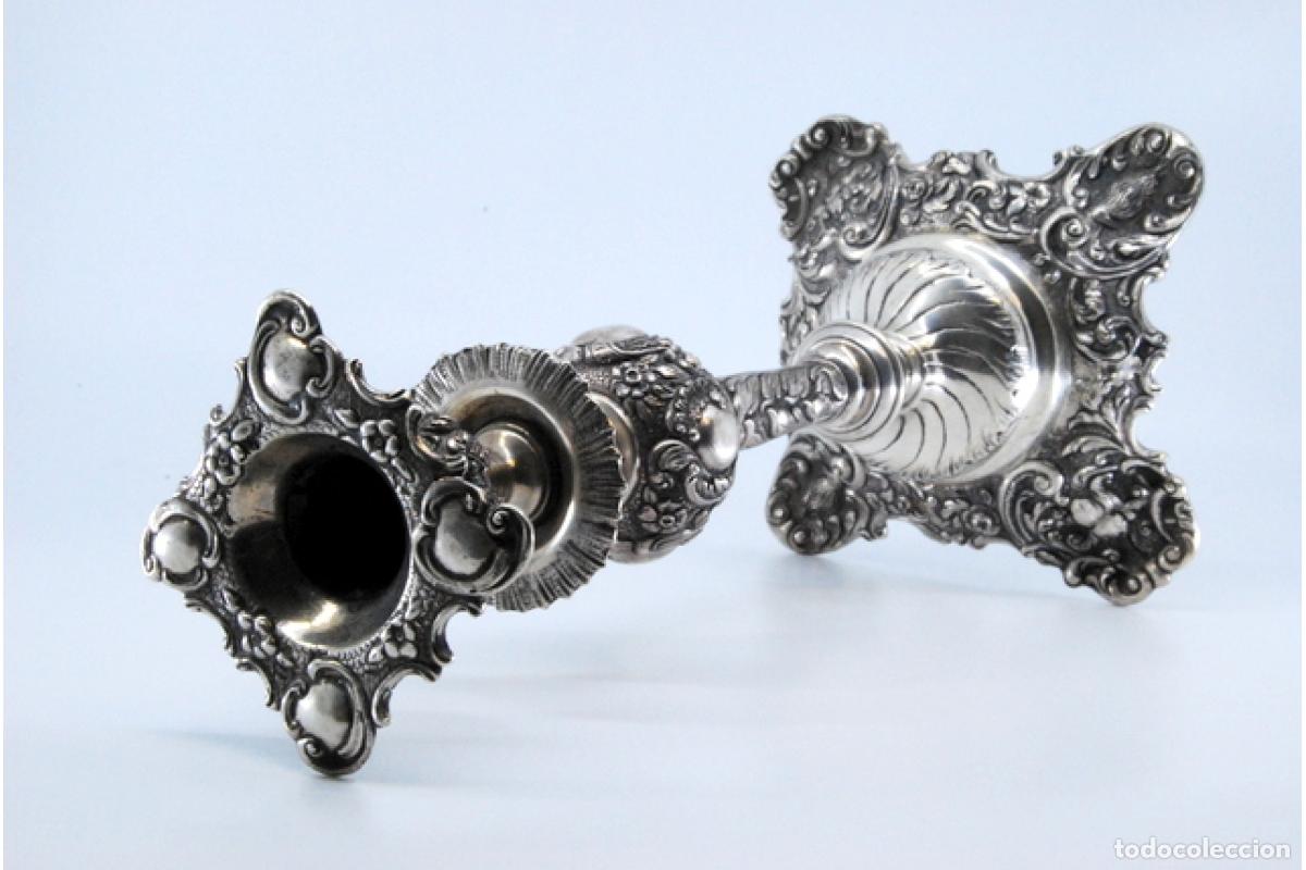 Antig&uuml;edades: candelabro de plata - Foto 4
