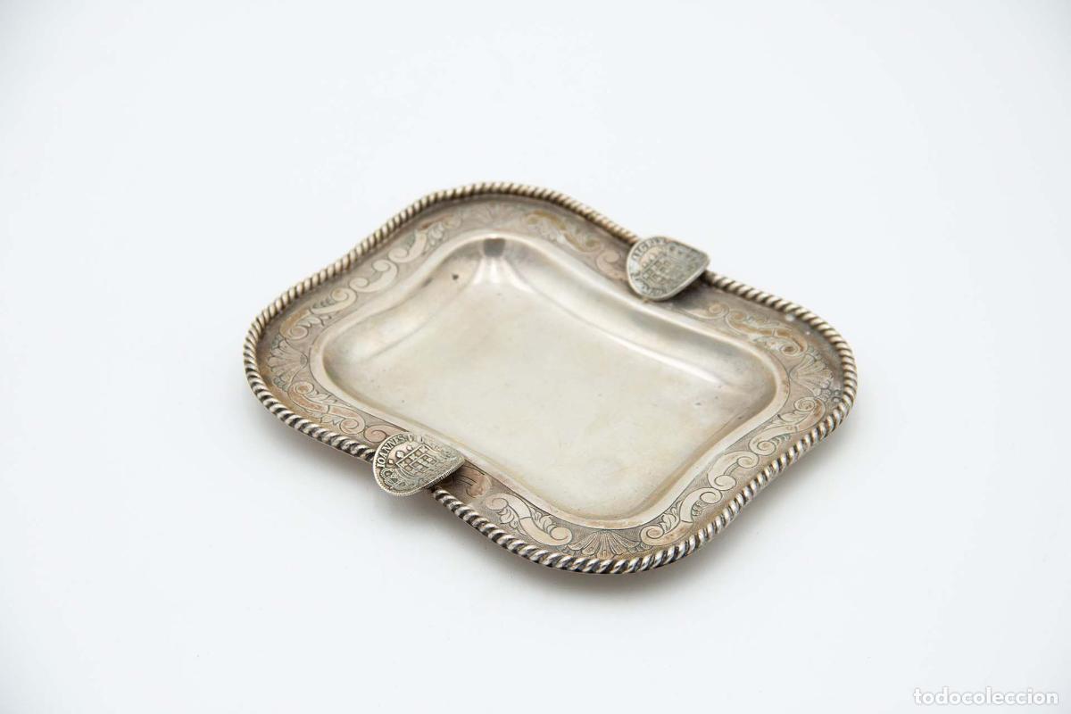 Antig&uuml;edades: Cenicero de plata - Foto 1