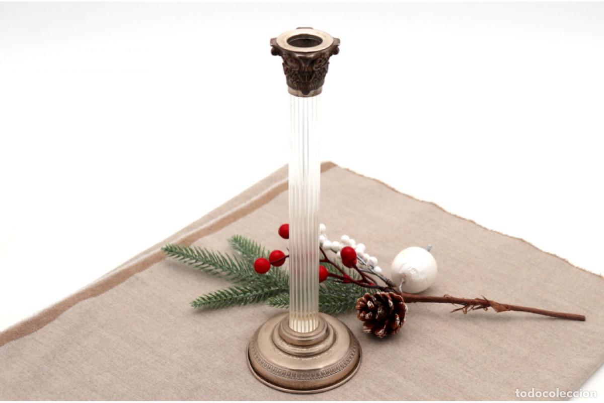 Antig&uuml;edades: candelabro de plata - Foto 1