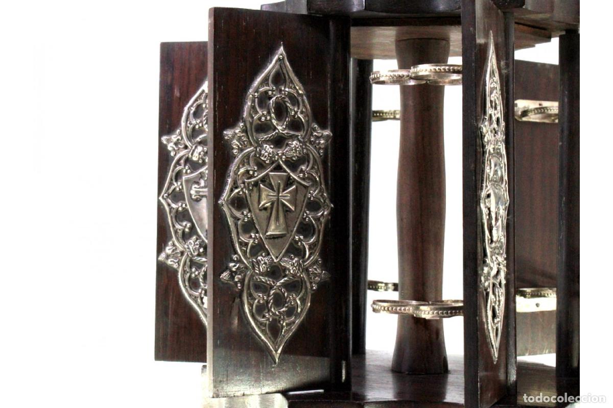 Antig&uuml;edades: Caja de puros, fabricada en madera y plata. - Foto 10
