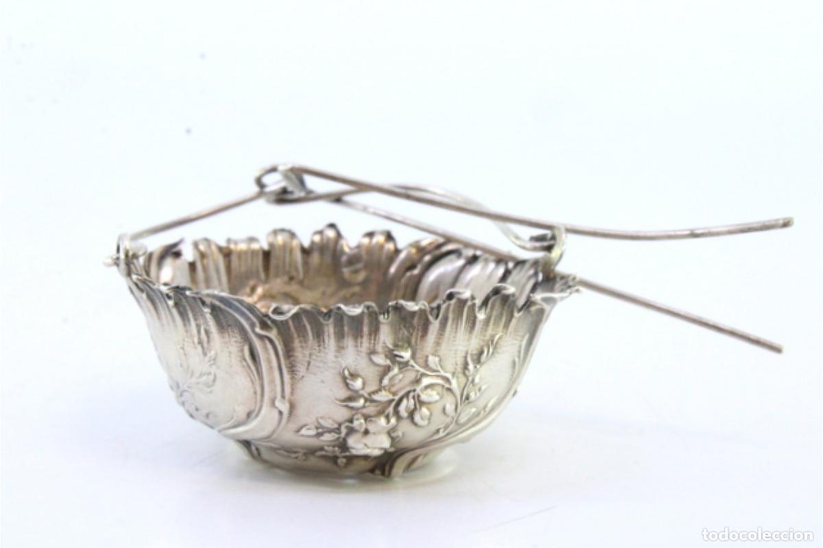 Antig&uuml;edades: Colador de t&eacute;, en plata - Foto 3